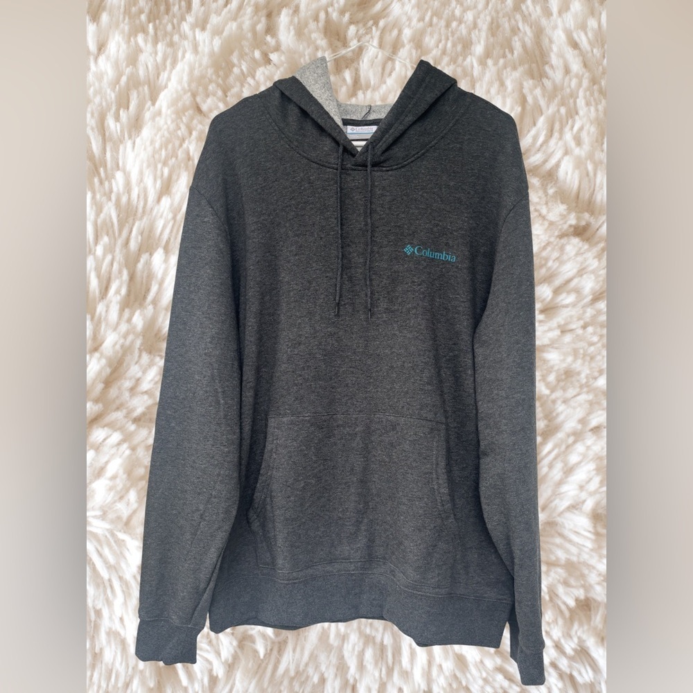 Columbia Men's Charcoal Hoodie Sweater - Picture 7 of 7